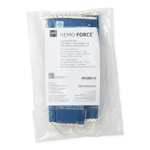 Medline Hemo-Force II Intermittent Single-Bladder DVT Sleeves - Extra Small Long Intermittent Hemo-Force II DVT Calf Sleeve with Circumference of up to 9" (22.9 cm) - MDS601PD3