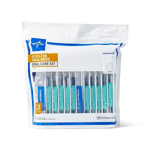 Medline 24-Hour Oral Care Bag Kit - Q2 Protocol 24-Hour Oral Care Bag Kit with CHG - MDS606902HPBG