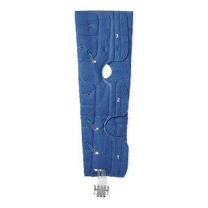 Medline Hemo-Force Sequential Triple-Bladder DVT Sleeves - Hemo-Force Sequential DVT Sleeve with No Trim, Thigh-Length, Size S with Circumference Up to 22" (55.9 cm) - MDS630SSQ2