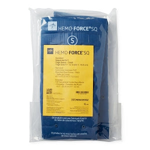 Medline Hemo-Force Sequential Triple-Bladder DVT Sleeves - Hemo-Force Sequential DVT Sleeve with No Trim, Thigh-Length, Size S with Circumference Up to 22" (55.9 cm) - MDS630SSQ2