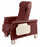 Winco Swing Arm Dialysis Recliners - Elite Clinical Recliner with Dual Swing-Away Arms, Burgundy - 6940-14