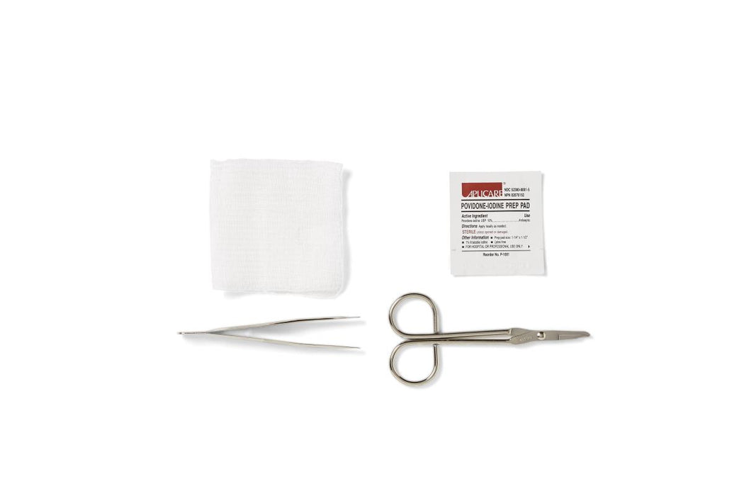 Suture Removal Trays with COMFORT LOOP Scissors