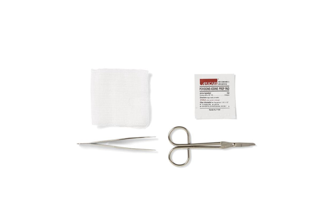 Suture Removal Trays with COMFORT LOOP Scissors