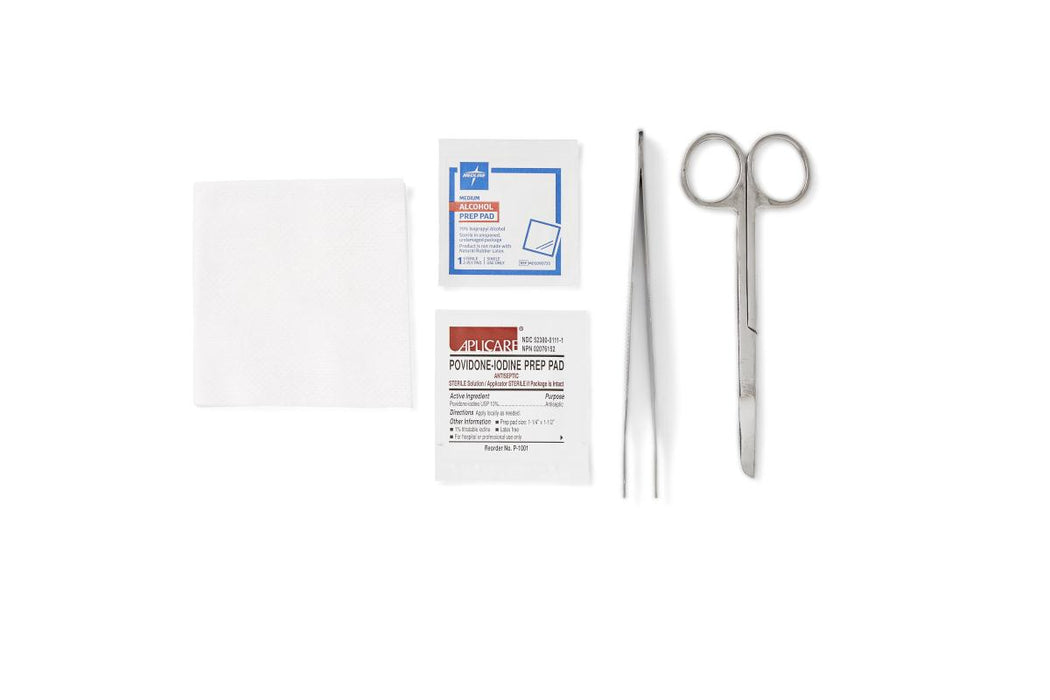 Suture Removal Trays with COMFORT LOOP Scissors