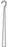 Medline Kilner Sharp Hook - HOOK, DELICATE, KILNER, 6", 15CM - MDS7410315