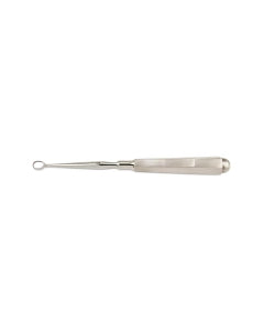 Medline Konig Narrow Handle Piffard Curettes - Size 4 6.25" (16 cm) Long Oval Dermal Piffard Curette - MDS7413311