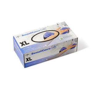 Medline SensiCare Silk Powder-Free Nitrile Exam Gloves - SensiCare Silk Powder-Free Nitrile Exam Gloves, Size XL - MDS7587