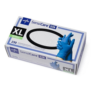 Medline SensiCare Silk Powder-Free Nitrile Exam Gloves - SensiCare Silk Powder-Free Nitrile Exam Gloves, Size XL - MDS7587