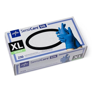 Medline SensiCare Silk Powder-Free Nitrile Exam Gloves - SensiCare Silk Powder-Free Nitrile Exam Gloves, Size XL - MDS7587