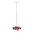 Medline Puzzle Base IV Poles - Puzzle Base IV Pole, Heavy-Duty, Red - MDS804PBR