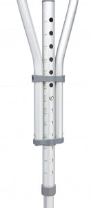 Medline Quick-Fit Aluminum Crutches - Quick-Fit Crutches, 4'7"-6'7" - MDS80540
