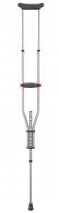 Medline Quick-Fit Aluminum Crutches - Quick-Fit Crutches, 4'7"-6'7" - MDS80540