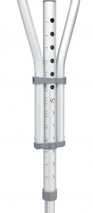 Medline Quick-Fit Aluminum Crutches - Quick-Fit Crutches, 4'7"-6'7" - MDS80540