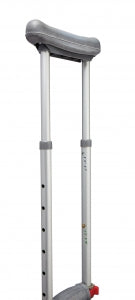 Medline Quick-Fit Aluminum Crutches - Quick-Fit Crutches, 4'7"-6'7" - MDS80540