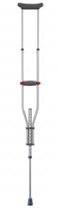 Medline Quick-Fit Aluminum Crutches - Quick-Fit Crutches, 4'7"-6'7" - MDS80540