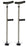 Medline Universal Single Tube Crutch - Single-Tube Crutches with 400 lb. Capacity, Universal - MDS80542