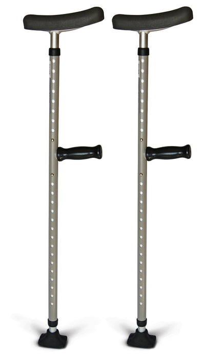 Medline Universal Single Tube Crutch - Single-Tube Crutches with 400 lb. Capacity, Universal - MDS80542