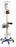 Medline Stainless Steel Six Leg Heavy Duty IV Pole - Quick-Release Caster for IV Pole MDS80600 - MDS80600C