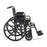 Medline K1 Basic Wheelchairs - K1 Basic Wheelchair with Desk-Length Arms and Swing-Away Footrests, 300 lb. Weight Capacity, 18" Width - MDS806250EE