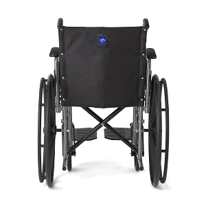 Medline K1 Basic Wheelchairs - K1 Basic Wheelchair with Desk-Length Arms and Swing-Away Footrests, 300 lb. Weight Capacity, 18" Width - MDS806250EE