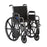 Medline K1 Basic Wheelchairs - K1 Basic Wheelchair with Desk-Length Arms and Swing-Away Footrests, 300 lb. Weight Capacity, 18" Width - MDS806250EE