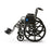 Medline 2000 Series Wheelchairs - Excel Wheelchair, Removable Desk-Length Arms, Elevating Leg Rests, Black, 18" - MDS806300D