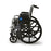 Medline 2000 Series Wheelchairs - Excel Wheelchair, Removable Desk-Length Arms, Elevating Leg Rests, Black, 18" - MDS806300D