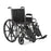 Medline K2 Basic Vinyl Wheelchairs - K2 Basic Wheelchair with 18"W Seat, Removable Desk-Length Arms and Elevated Leg Rests - MDS806300EV