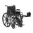 Medline K2 Basic Vinyl Wheelchairs - K2 Basic Wheelchair with 18"W Seat, Removable Desk-Length Arms and Elevated Leg Rests - MDS806300EV