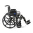 Medline K2 Basic Vinyl Wheelchairs - K2 Basic Wheelchair with 18"W Seat, Removable Desk-Length Arms and Elevated Leg Rests - MDS806300EV