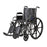 Medline K2 Basic Vinyl Wheelchairs - K2 Basic Wheelchair with 18"W Seat, Removable Desk-Length Arms and Elevated Leg Rests - MDS806300EV