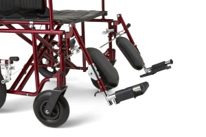 Medline Freedom Plus Lightweight Bariatric Transport Chairs - 22"W Freedom Plus Lightweight Bariatric Transport Chair - MDS808200BAR