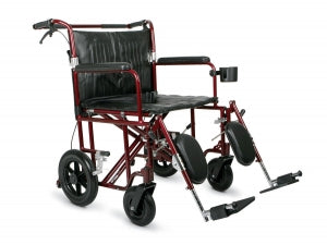 Medline Freedom Plus Lightweight Bariatric Transport Chairs - 22"W Freedom Plus Lightweight Bariatric Transport Chair - MDS808200BAR