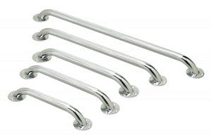 Medline Chrome Grab Bars - Knurled Chrome Grab Bar, 32" - MDS86032CHR