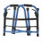 Medline Folding Paddle Walkers with 5" Wheels - Adult Folding Paddle Walker, 5" Wheels, Blue - MDS86410KDBW