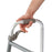 Medline Folding Paddle Walkers with 5" Wheels - Adult Folding Paddle Walker, 5" Wheels - MDS86410P5