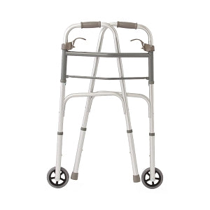 Medline Folding Paddle Walkers with 5" Wheels - Adult Folding Paddle Walker, 5" Wheels - MDS86410P5