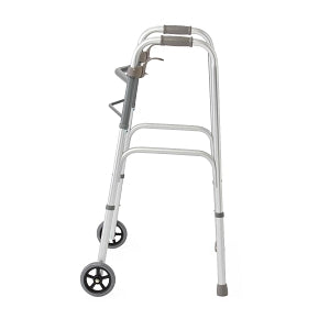 Medline Folding Paddle Walkers with 5" Wheels - Adult Folding Paddle Walker, 5" Wheels - MDS86410P5