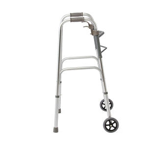 Medline Folding Paddle Walkers with 5" Wheels - Adult Folding Paddle Walker, 5" Wheels - MDS86410P5