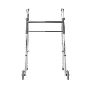 Medline Folding Paddle Walkers with 5" Wheels - Adult Folding Paddle Walker, 5" Wheels - MDS86410P5