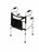 Medline Stand Assist Walkers - 3-in-1 Stand Assist Walker with 2-Button Folding and Bag, Silver - MDS86410UR