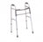 Medline Two-Button Folding Walkers with 3" Wheels - Adult Folding Walker, 2 Button, with 3" Wheels - MDS86410W4H