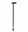 Medline T-Handle Fashion Canes - T-Handle Cane, Black Aluminum - MDS86435B