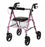 Medline Rollators with 8" Wheels - Rollators with 8" Wheels Walker Pink, Breast Cancer Awareness - MDS86825BC