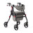 Medline Empower Rollator - Empower Rollator with Microban-Treated Touch Points and Seat, Black - MDS86845BK