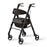 Medline Momentum Rollators - Momentum Rollator with Height-Adjustable Seat and Handles, Grey - MDS86870G