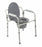 Medline Steel Elongated Bedside Commode - Steel Bedside Commode, 3-in-1, Elongated - MDS89664EL