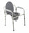 Medline Steel Elongated Bedside Commode - Steel Bedside Commode, 3-in-1, Elongated - MDS89664EL