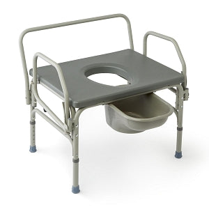 Medline Bariatric Drop-Arm Commode - Bariatric Drop-Arm Commode, 1, 000 lb. Weight Capacity - MDS89668XW1K