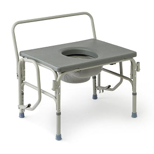 Medline Bariatric Drop-Arm Commode - Bariatric Drop-Arm Commode, 1, 000 lb. Weight Capacity - MDS89668XW1K